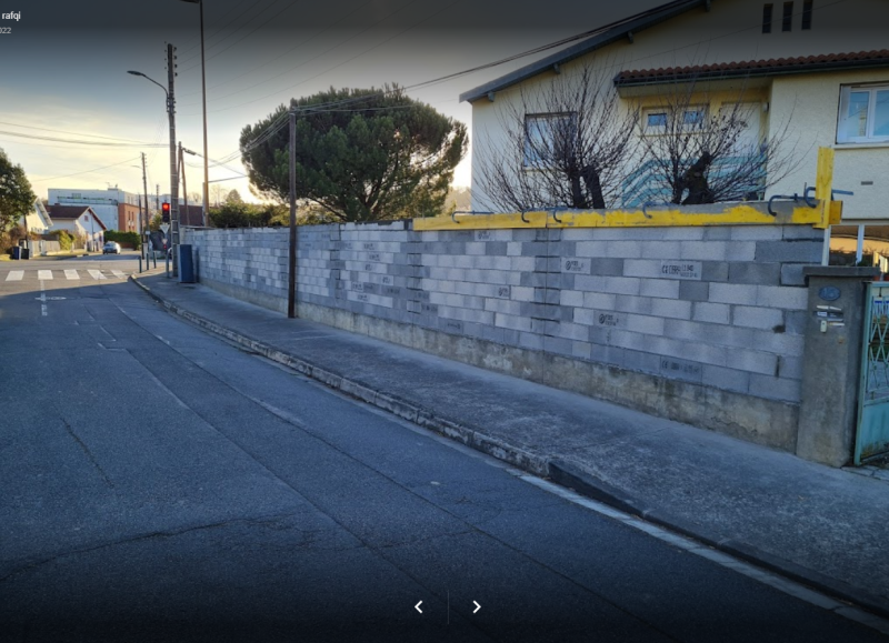 Construction d'un mur de clôture à Colomiers