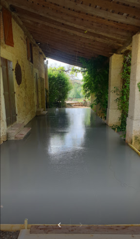 Contruction d'une terrasse béton à Blagnac